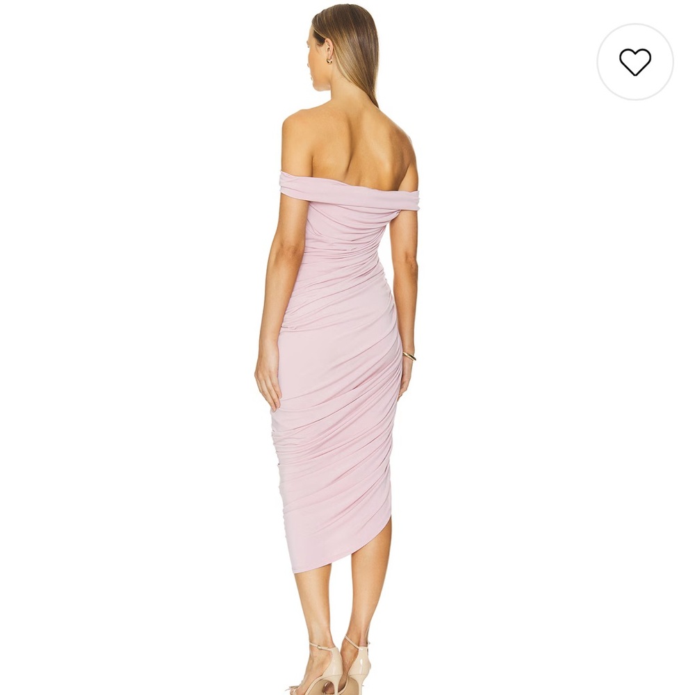 Katie May Blush Off-Shoulder Midi Dress
